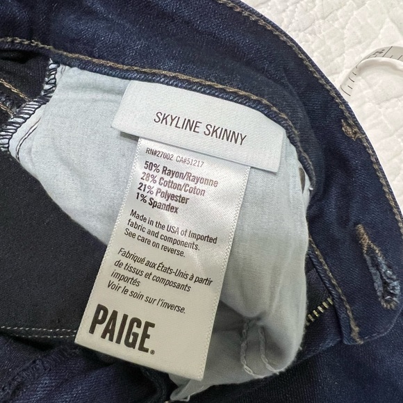 Dark wash Paige jeans - Picture 2 of 4
